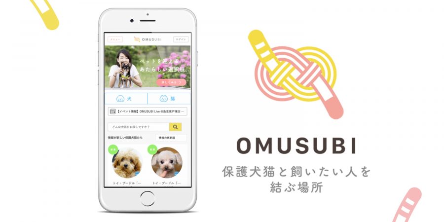 保護犬猫の募集情報掲載サイトOMUSUBI