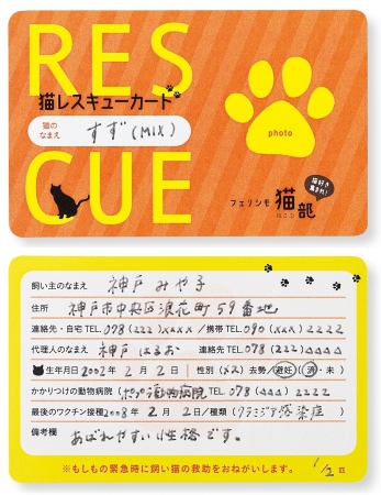 「猫のレスキューカード」